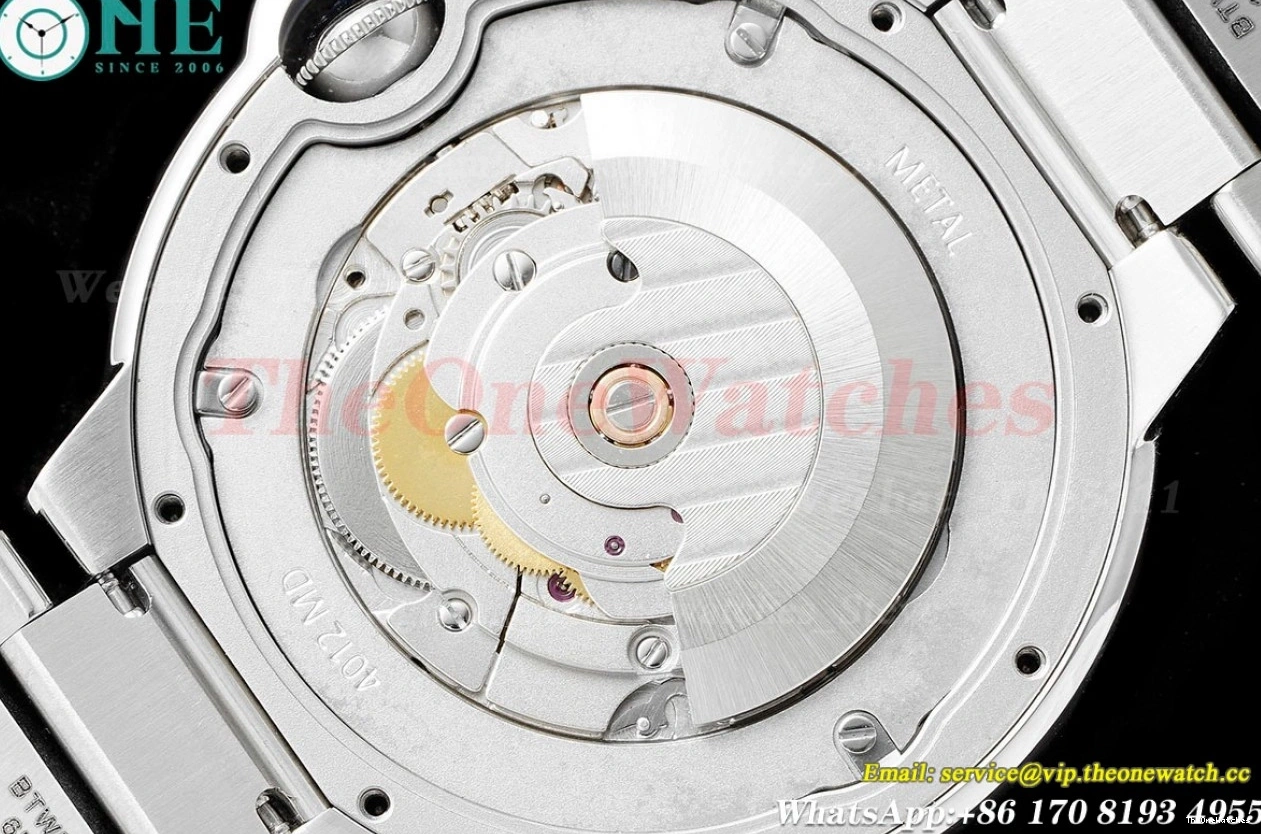 Dial White SS 42mm AF De Ballon Cartier Bleu SS A2824 1219